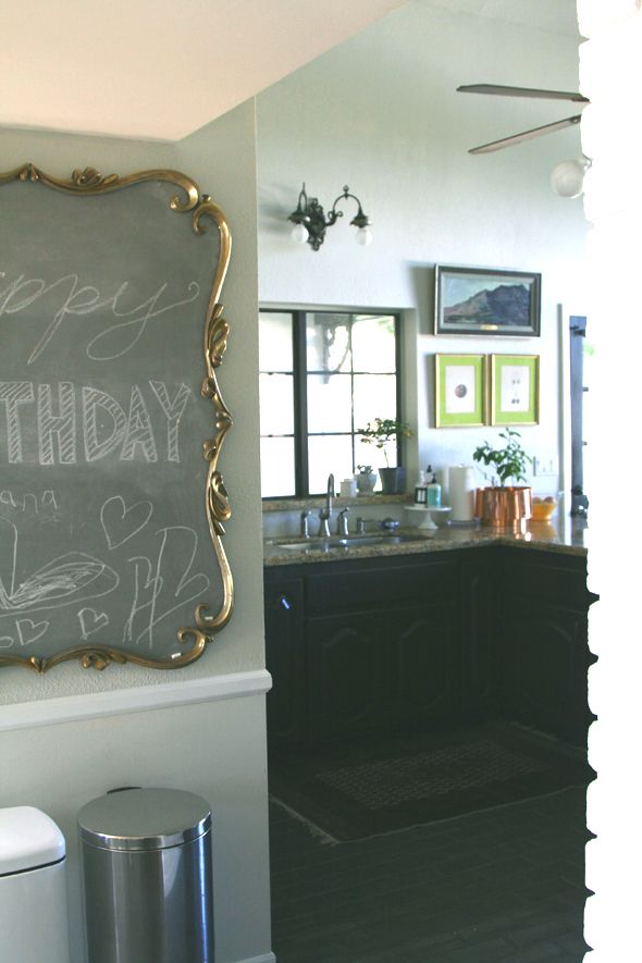 Little Green Notebook DIY Custom Chalkboard Paint